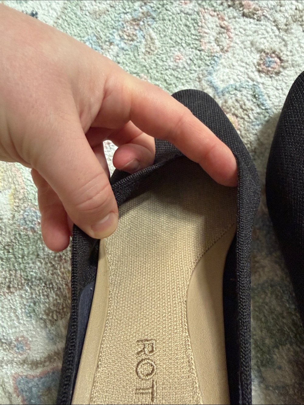 Rothy’s • Black Almond Toe Slides (Size 5.5) - Picture 8 of 10